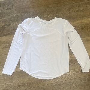 lululemon athletica White Long Sleeve Crew Top